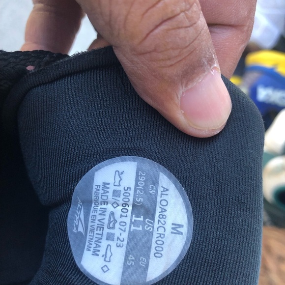 ALTRA VIA Olympus Men’s Black Silver Fitness workout Sneakers Size 11 - Picture 14 of 15